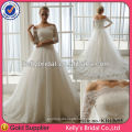 2014 Luxury Import Material Two Pieces French Lace Wedding Dress